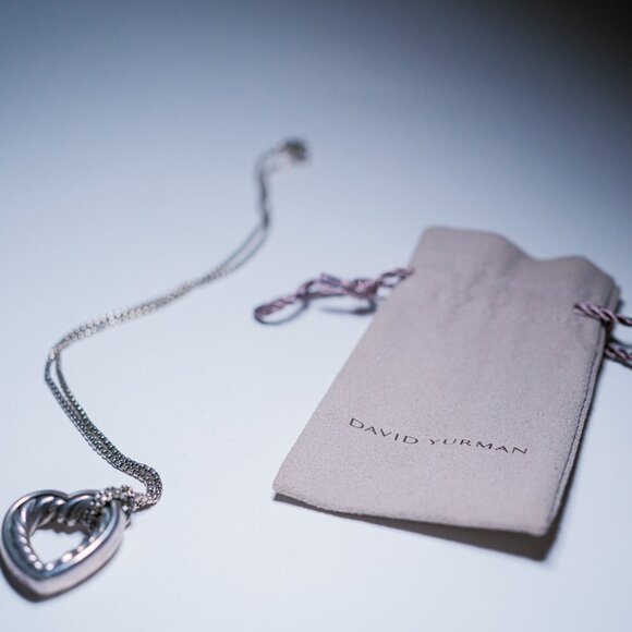 David Yurman Cable Heart Necklace - Picture 7 of 8